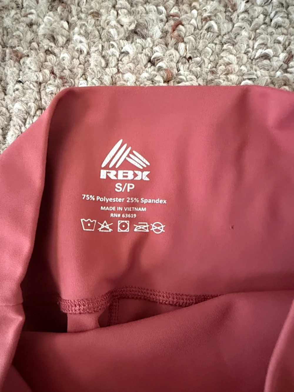 RBX Women's Rust Pink High-Rise Performance Leggings - Picture 2 of 4